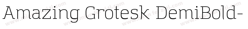 Amazing Grotesk DemiBold字体转换
